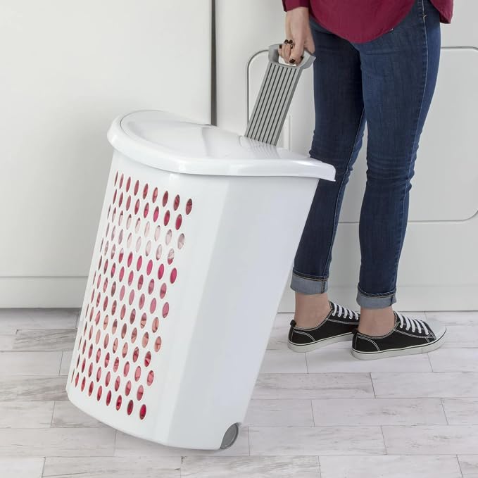 Wheeled Hamper Adult, White - Image 3