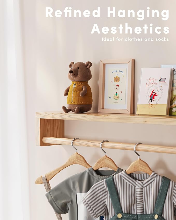 G&W Gruwald Nursery Book Shelves, Set of 3, Wall Bookshelf, Book Shelf for Kids Rooms, Wall Book Shelves for Bedroom Kids, Floating Shelf, Nursery Decor (Wood, 36 Inches) - Image 3