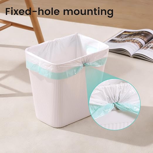 JOYMOOP Slim Trash Can 3-Pack, 2.9 Gallon Plastic Wastebasket for Bathroom, Bedroom, Office, Kitchen with 4 Rolls Bags, Black - Image 3
