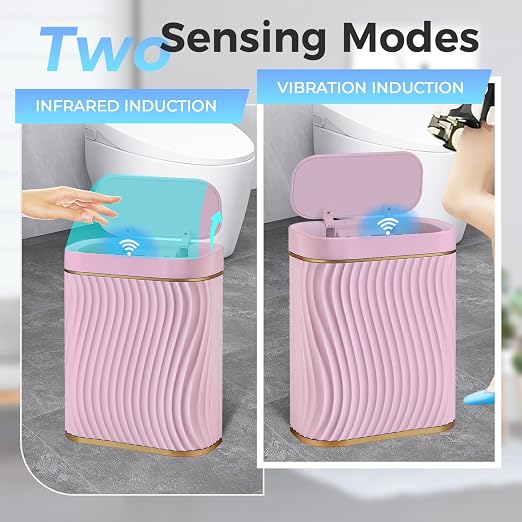 Ogikey Bathroom Small Trash Can with Automatic Touchless Lid, 2.6 Gallon Smart Garbage Can Narrow Waterproof Trash Bin for Bedroom, Office, Living Room - Image 7