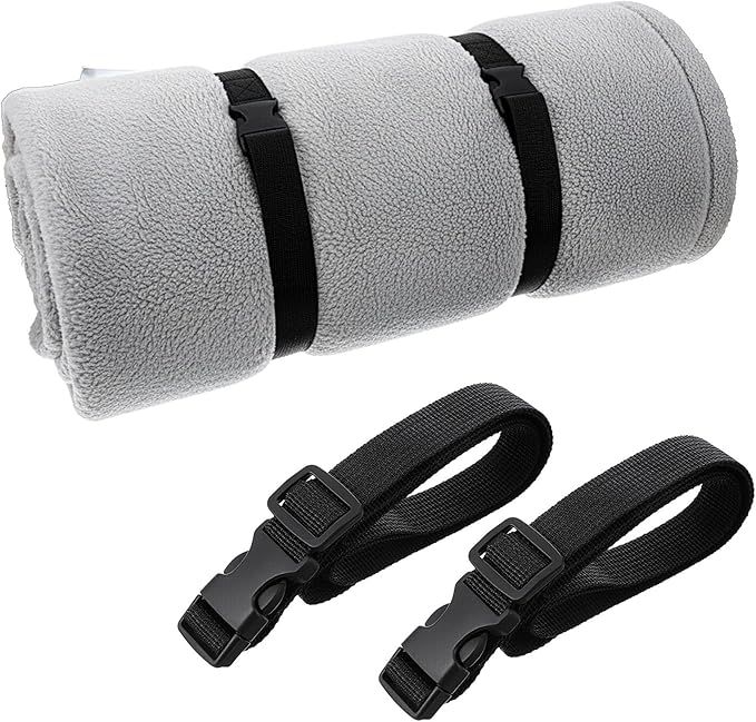 Mattress Straps 2 Pcs Adjustable Foam Mattresses Packing Straps with Sturdy Locked Buckles for Moving House Gel Mattress Topper Storing Bedding Supplies Black, 59.06'' X 1.26''