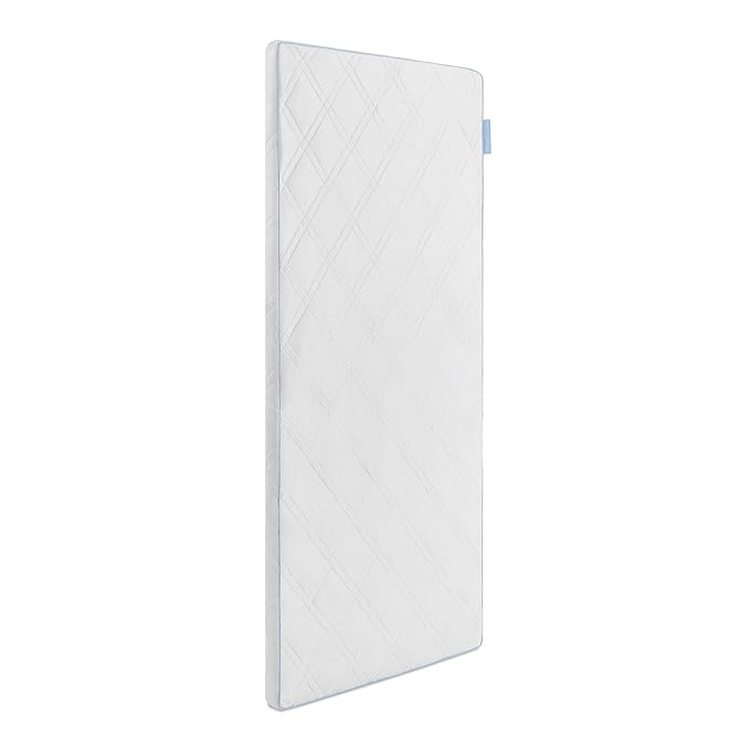 Delta Children Breeze Breathable Crib Mattress Topper, Makes Any Crib Mattress Breathable, 100% Washable, Ultra-Breathable Quilted Layer for Comfort, Fits Standard Size Cribs & Toddler Beds