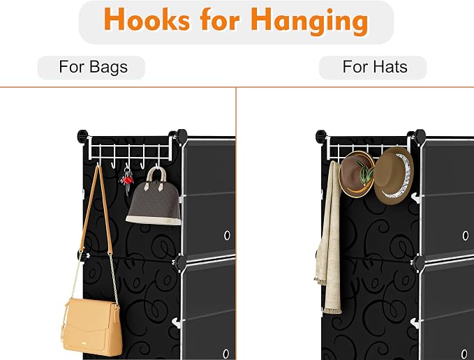HOMIDEC Shoe Rack, 4 Tier Shoe Storage Cabinet 16 Pair Plastic Shoe Shelves Organizer for Closet Hallway Bedroom Entryway Black - Image 5
