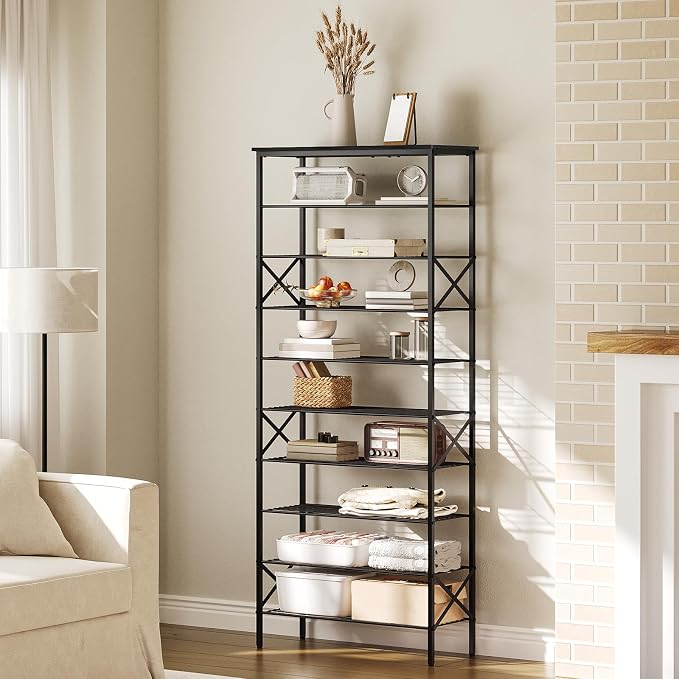 YATINEY 10 Tier Shoe Rack, Large Capacity Shoe Storage Organizer Holds 40 Pairs, Sturdy and Stable, for Entryway, Hallway, Closet, Dorm Room, Black SS10BB - Image 8