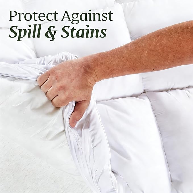 Full Size Mattress Pad & Protector, Up to 18" Deep Extra Padded Quilted Pillow Top Mattress Cover, Cotton Top, Plush Fitted Mattress Topper with Deep Pockets