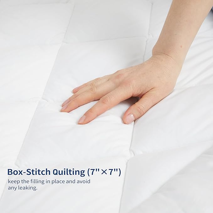 Sunflower Cooling Quilted Full Mattress Protector, Mattress Pad Chill Soft, Full Mattress Cover, 18-22" Extra Deep Pocket Thin Version, Machine Washable Durable