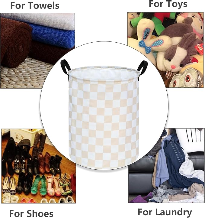 MAIZMZ Girls Laundry Basket Foldable Home Storage Basket Kids Hamper,Toy Box Canvas Organizer Bins for Home/Dorm/Kitchen/Pet/Office/Closet/Shelf/Gift Baskets - Image 6