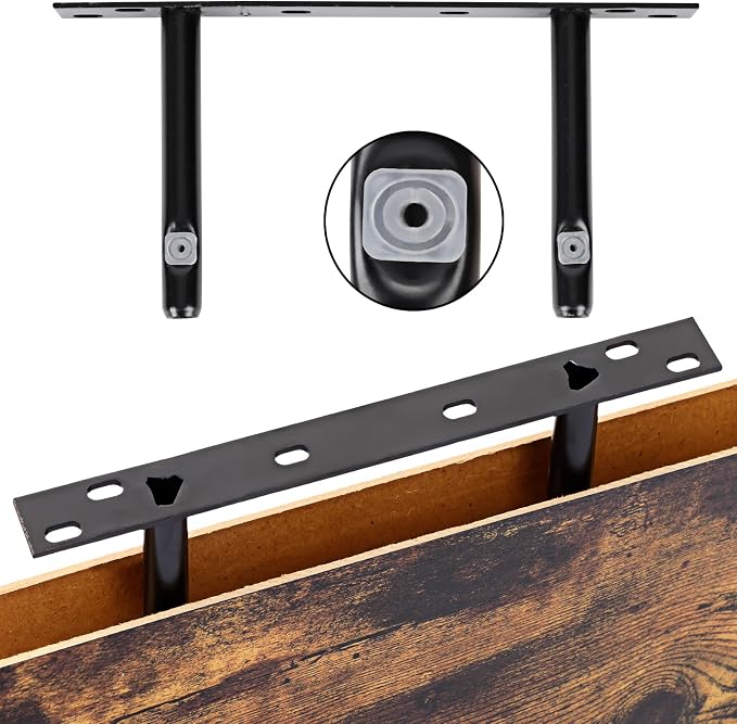 Fixwal 15.8in Floating Shelves, Set of 6 Wood Shelves, Farmhouse Shelf Wall Decor for Bathroom, Bedroom, Living and Kitchen Room (Rustic Brown) - Image 4