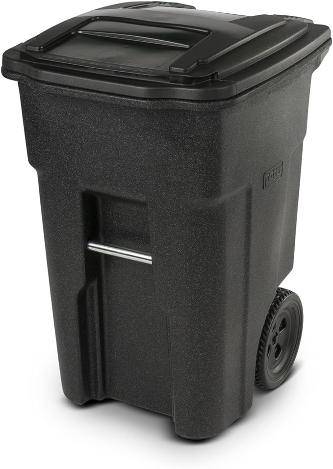 Toter Blackstone Trash Can with Wheels and Attached Lid, 48 Gallon by TOTER