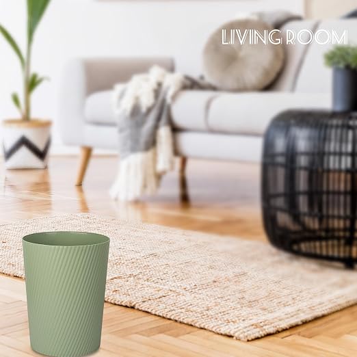 UUJOLY Small Trash Can Wastebasket Garbage Can Container Bins for Bathrooms, Laundry Room, Kitchens, Offices, Kids Rooms, Dorms (Mint Green) - Image 6