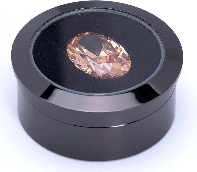 Small Loose Diamond or Gemstone Display Box Case Holder Show Container Metal (Black- 1.3x0.5) - Image 5