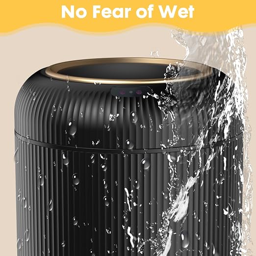 Bathroom Trash Can Automatic Touchless，3 Gallon Smart Motion Sensor Trash Bin with Lid，Plastic Black Garbage Can Wastebaskets with Removable Legs for Kitchen, Office, Toilet, Bedroom - Image 6
