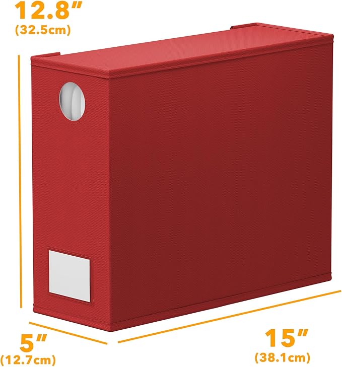 SpaceAid 9 Pack Bed Sheet Organizers and Storage, Foldable Sheet Organizer with Window for Linen Closet, Set Folder Keeper for Queen & King Size Bedding Storage (Red) - Image 7