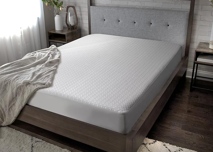 Bedgear Cal King Dri-Tec Mattress Protector – Waterproof, Breathable, Washable, Adjustable Base Compatible – Deep Pocket Fitted Pad Fits 18” Mattress – White