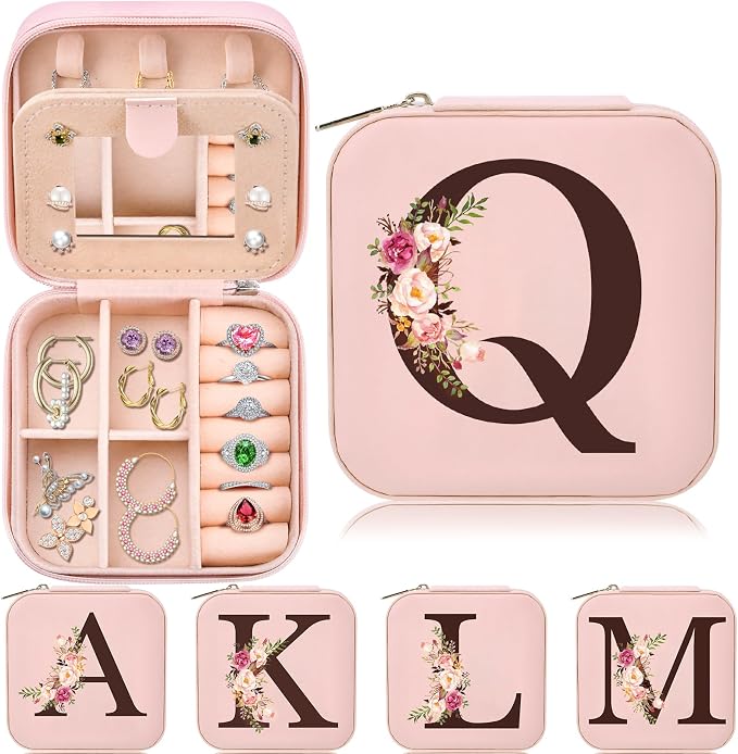 Inngeroo Mothers Day Mom Gifts from Daughter Son, Travel Jewelry Case Box Organizer Personalized Gifts for Mom Wife Women Daughter Friends Sister Grandma Aunt by Inngeroo