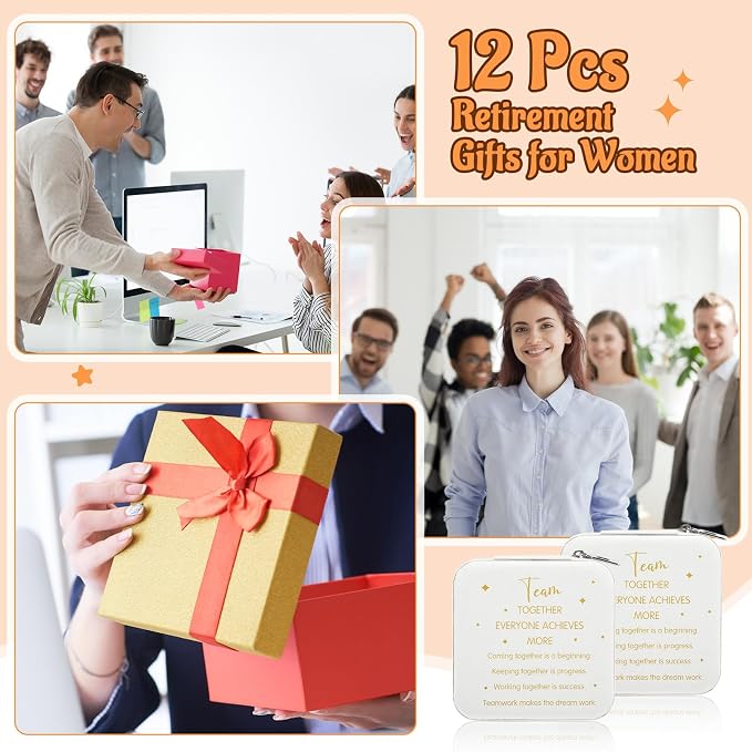 Kenning 12 Pack Inspirational Gifts Bulk Travel Jewelry Case Organizer Appreciation Gifts for Employee Teacher Coworkers Nurses - Image 5