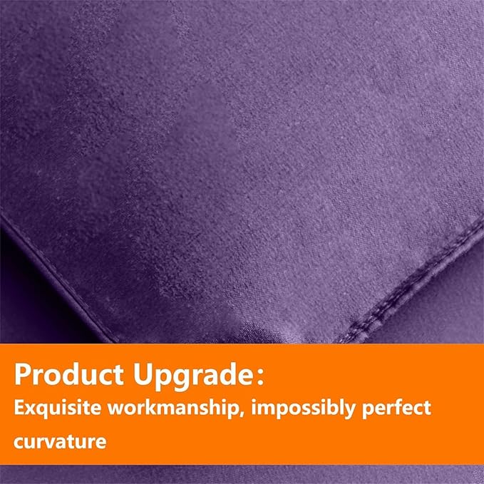 TAIMIT Purple King Comforter Set - 7 Pieces, Bed in a Bag Bedding Sets with All Season Soft Quilted Warm Fluffy Comforter,Flat Sheet,Fitted Sheet,2 Pillow Shams,2 Pillowcases
