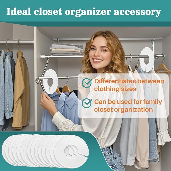 30pcs Closet Dividers Baby Clothes Organizers - Girl Boy Closet Organizers Clothes Dividers Closet Labels Closet Separators Garment Organizer Boutique Clothing Rack Dividers Hanger Dividers Hanger - Image 5