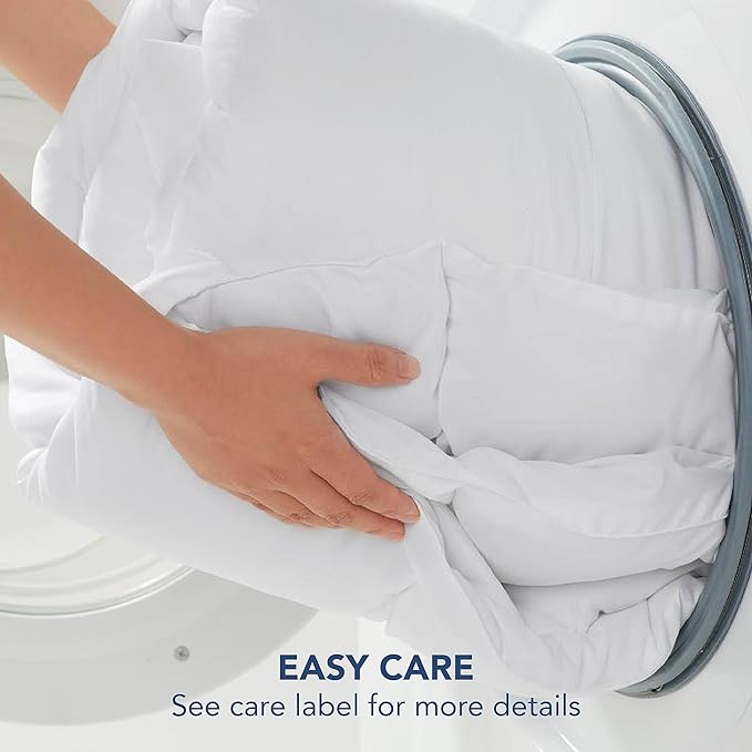 Serta Soft Top Mattress Cover, 60" x 80" Odor-Preventing and Stain-Resistant Waterproof Mattress Protector, 18" Elastic Deep Pocket for Secure Fit, Queen Mattress Pad, White