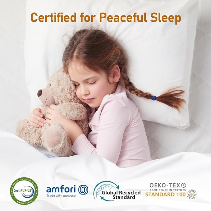 Firm Mattress Topper King 3-Inch: High Density Foam Mattress Pad, Extra Support for Back Pain Relief, Breathable Cooling Washable Cover with Anti-Slip Straps, CertiPUR-US Oeko-Tex Certified 80x76