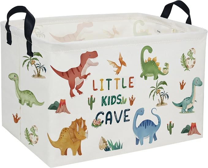 Rectangular Kids Baskets Dinosaur Basket Cute Storage Bins Organizer Box Boys Room Decor for Home.(Coco dinosaur) by DDBASKET