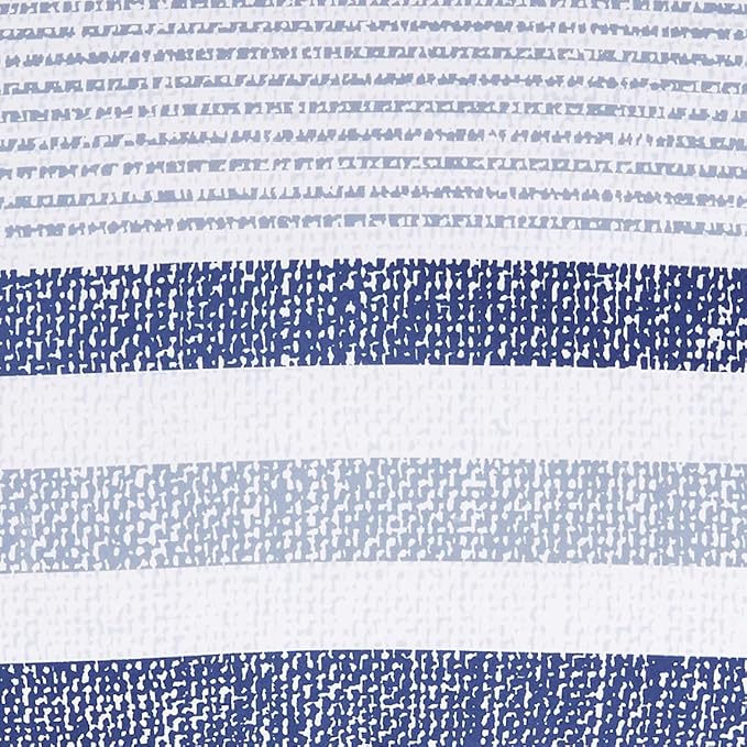 Amazon Basics Twin/Twin XL Size Ultra-Soft Lightweight Microfiber Reversible 2-Piece Bedding Comforter Set, Blue Denim/Beige Stripes