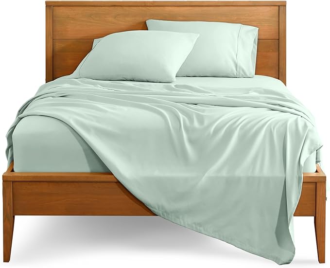 Bare Home Twin XL Sheet Set - 1800 Ultra-Soft Microfiber Twin Extra Long Bed Sheets - Double Brushed - Deep Pockets - Easy Fit - 3 Piece Set - Bedding Sheets & Pillowcases (Twin XL, Spring Mint)