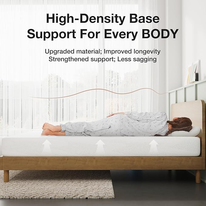 Novilla 6 Inch Full Bed Mattress, Gel Memory Foam Mattress for Pressure Relief & Comfort Sleep, CertiPUR-US Certified Mattresses Full