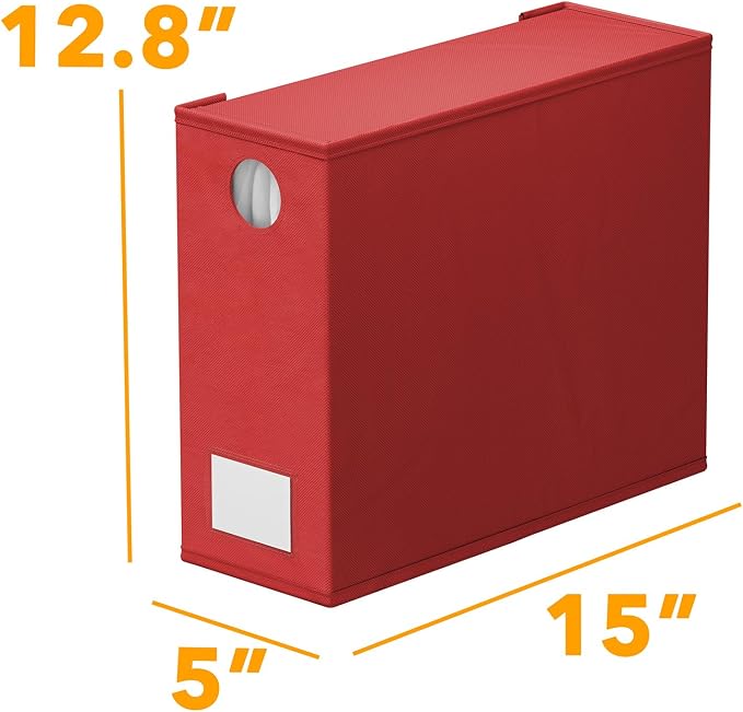 SpaceAid 6 Pack Bed Sheet Organizers and Storage, Foldable Sheet Organizer with Window for Linen Closet, Set Folder Keeper for Queen & King Size Bedding Storage (Red) - Image 7