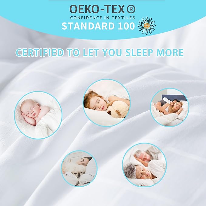 Extra Thick Mattress Topper Full Bed Size.Breathable Cooling Mattress Pad Cover.100% Cotton Pillow Top Quilted Mattress Protect Bed Mattress Topper.1400GSM Soft Down Alternative Fill (54 * 75'')