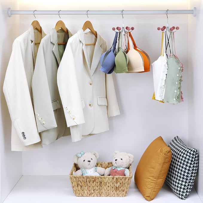 TOPIA HANGER Hoodie Hangers 4-Pack with 6 Cedar Balls, 360°Swivel Purse Hanger, Scarf Hanger, Closet Hooks, Handbag Organizer, Bra Hanger, Accessory Organizers for Scarf, Tanktop, Hat, Hoodie CT57C - Image 6