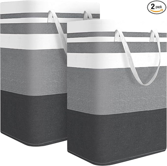2-Pack Large Laundry Bag, Waterproof,Collapsible Tall Clothes Hamper with Extended Handles for Clothes Toys in the Dorm and Family,NO have Wire frame??? not stand up! by Unknown