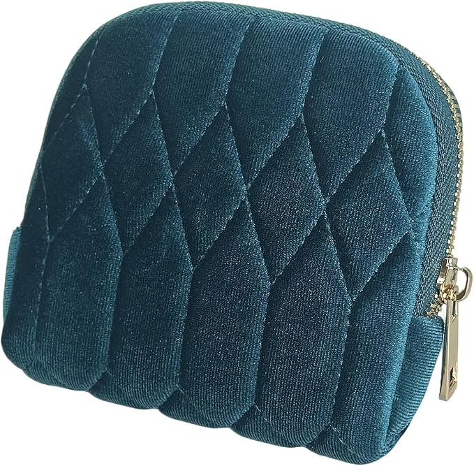 Small Travel Jewelry Case - Jewelry Travel Organizer Bag with for Bracelets, Necklaces, Bangles, Jewelry Organizer Storage Bag Gift for Women Girls,5.1x4.72x1.18 IN- RJB001-Blue - Image 3