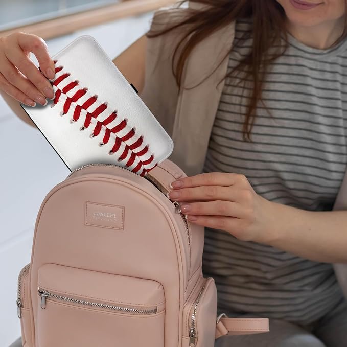 Personalized Jewelry Travel Case Small Jewelry Boxes for Women Men Portable Jewellery Organizer Box Travel Necklaces Rings Earrings Bracelets Holder Box Birthday Christmas Gifts Baseball - Image 5