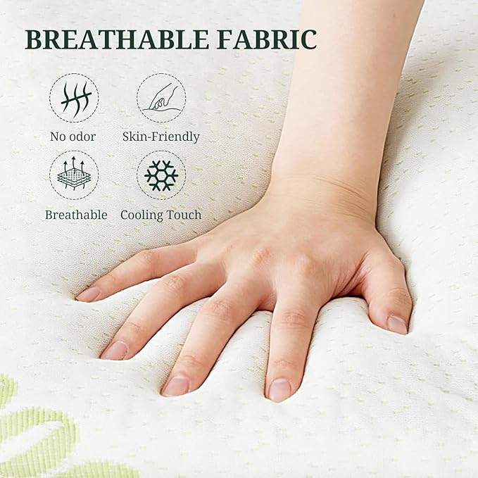 Mattress Topper Twin, Cooling Thick Breathable Viscose Made from Bamboo, Mattress Pad for Back Pain Relief, Bed Topper Mattress Cover with 8-16 Inch Deep Pocket