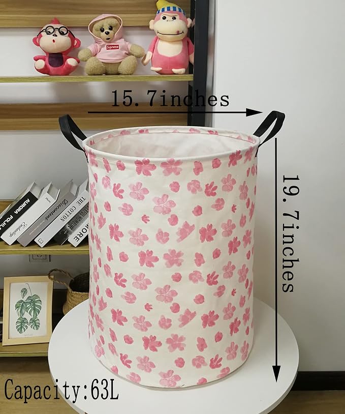 Collapsible Kids Laundry Basket Clothes Hamper, Foldable Storage Organizer Bin, Toy Clothes Storage with Handles for Boys Girls Bedroom, Room Decor - Image 6