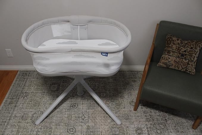 Baby Bassinet Mattress Topper, Waterproof Replacement Pad with Removable & Washable Mattress Covers (for Halo Bassinest Sleepers)
