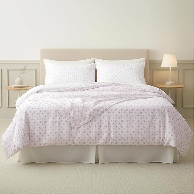 Modern Threads Silky Soft Microfiber and Wrinkle Free Sheets - Luxurious Microfiber Bed Sheets Includes Flat Sheet, Fitted Sheet with Deep Pockets, & Pillowcases Ivory, King