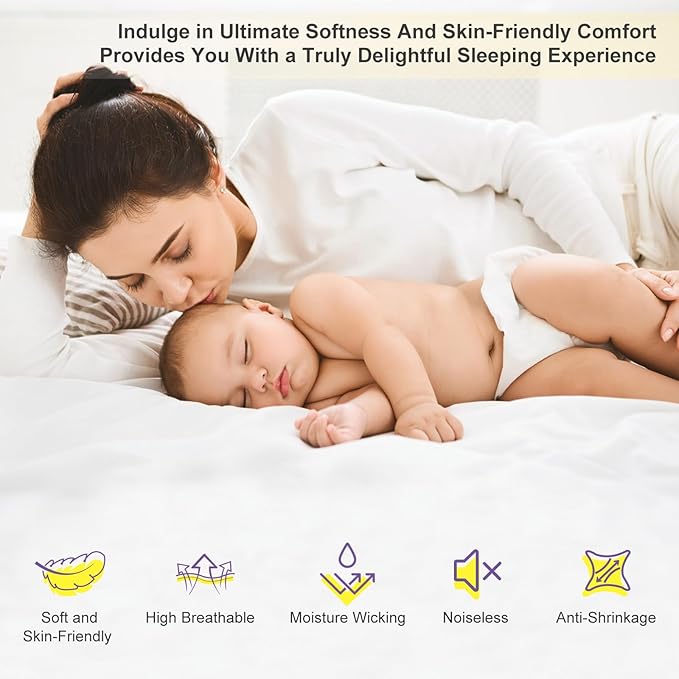 Dorm Twin XL Mattress Protector 39"x80" Zippered, Ptsuker 9 Inch Depth 6-Side Box Spring Encasement Cover,Breathable and Skin-Safe