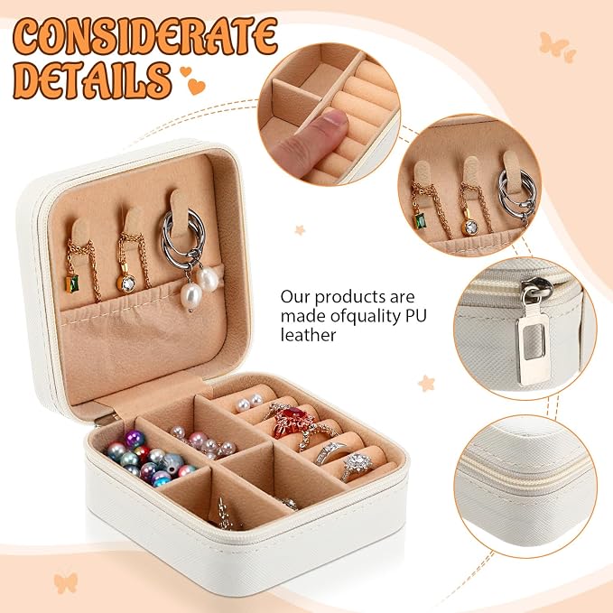 Kenning 12 Pack Inspirational Gifts Bulk Travel Jewelry Case Organizer Appreciation Gifts for Employee Teacher Coworkers Nurses - Image 4