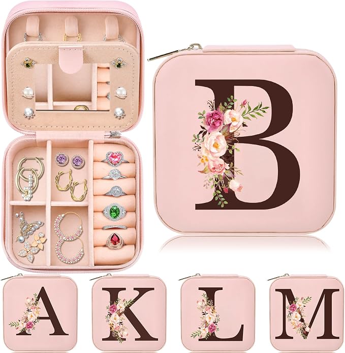 Christmas Gifts for Teen Girls, Travel Jewelry Case Box Organizer Personalized Gifts for Mom Wife Women, Necklace Earrings Box Gift for Teen Girls by Inngeroo