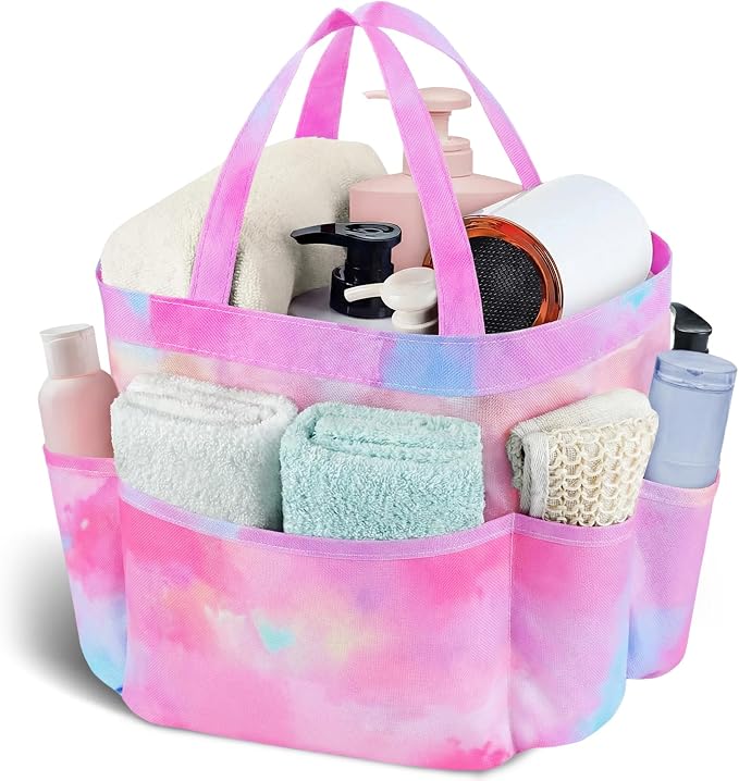 Attmu Mesh Shower Caddy Portable, Quick Dry Hanging Shower Tote Bag for College Dorm Room Essentials, Large Capacity Caddy Dorm for Bathroom Gym Swimming by Attmu