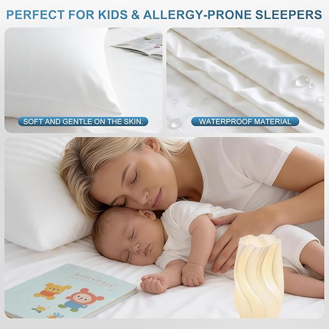 Waterproof Mattress Protector – Quiet TPU Protection, Soft Breathable Surface, Deep Pocket Secure Fit, Durable & Machine Washable Mattress Cover for Kids and Pets (White, King)