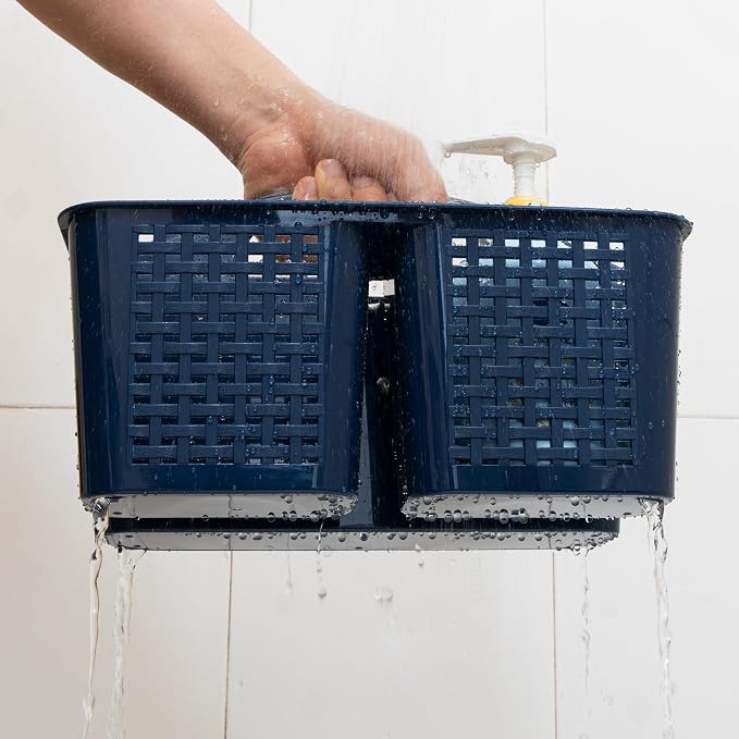 Tiawudi Portable Shower Caddy, Caddy Organizer with Handle, Plastic Shower Basket Hold Soap, Shampoo, Hair Supplies and Beauty Products, Cleaning Supplies Organizer for Home, Dorm, Shelf and Cabinet - Image 4