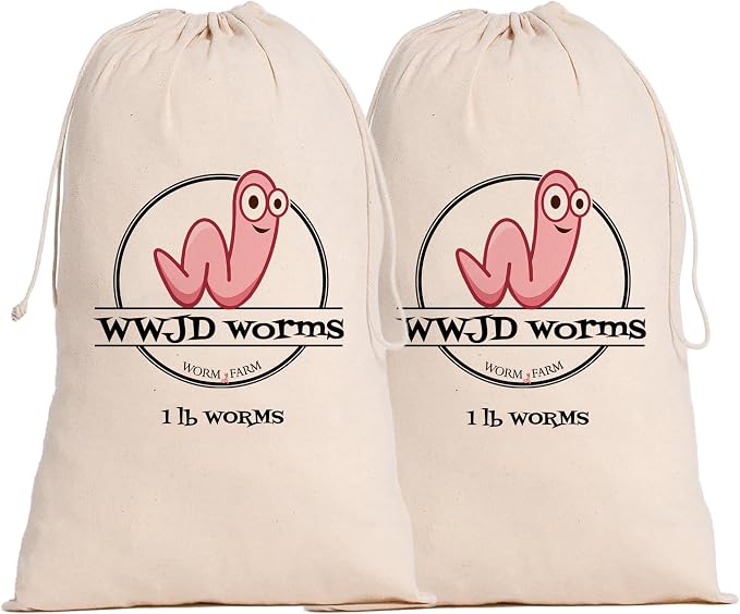 Red Wigglers Composting Worms - 2lb Red Worms for Composting - Use on Worm Castings for Plants, Garden, Worm Farm & Compost Starter, Easy to Manage by WWJDWorms