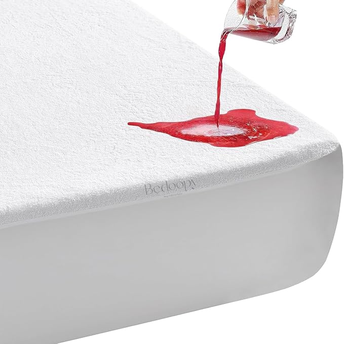 35X89 Truck Sleeper Waterproof Mattress Protector Pad Cover RV Bunk & Truck Sleeper Soft Terry Cotton White Luxury RV Mattress Protector 14" Inch Deep Pocket Easy Care