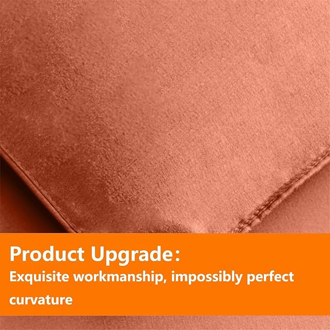 TAIMIT Burnt Orange Twin Size Comforter Set - 5 Pieces, Bed in a Bag Bedding Sets with All Season Soft Quilted Warm Fluffy Reversible Comforter,Flat Sheet,Fitted Sheet,1 Pillow Shams,1 Pillowcases