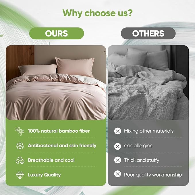 TWK Luxury Sheet Set, Genuine 100% Organic Viscose Derived from Bamboo, Cooling & Breathable, Silky Soft, Bedding Sheets & Pillowcases (Sand, California King(72 * 84 * 18inch))