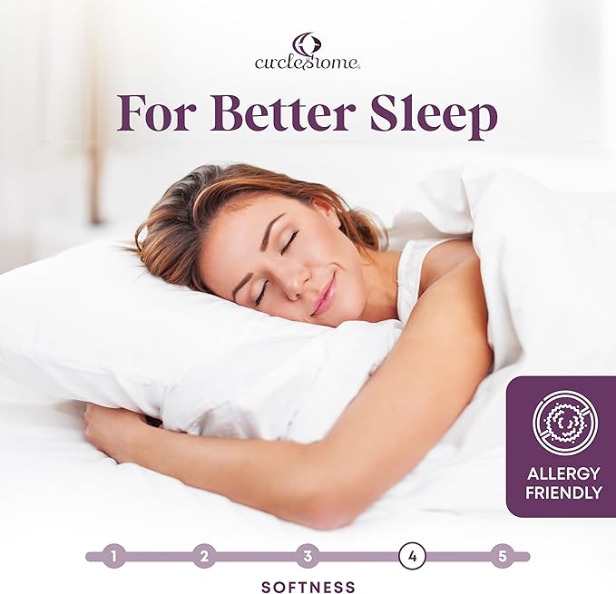 CirclesHome Twin XL Size Mattress Pad Pillow Top - 100% Cotton Top Ultra - Plush Down Alternative Mattress Protector - 200 Thread Count - Stretches from 14-16 inches for Snug Fit