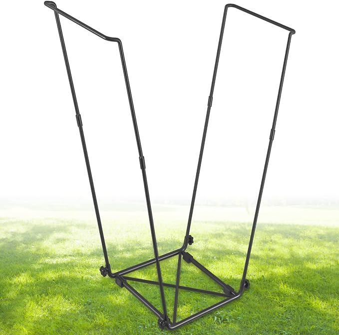 FEED GARDEN Trash Bag Holder, Outdoor Metal Leaf Bag Holder Stand, Garbage Bag Frame Holder for 30-45 Gallon Bags for Leaves, Camping, Yard Weeding, Lawn Party by FEEDGARDEN